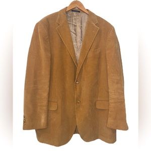 Lands End Camel Corduroy Sport Coat Size 46L